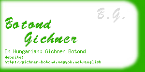 botond gichner business card